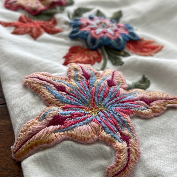 Driftwood Classic Fit Stevie Joggers sweatpants White Embroidery Large Sundance - Picture 6 of 16